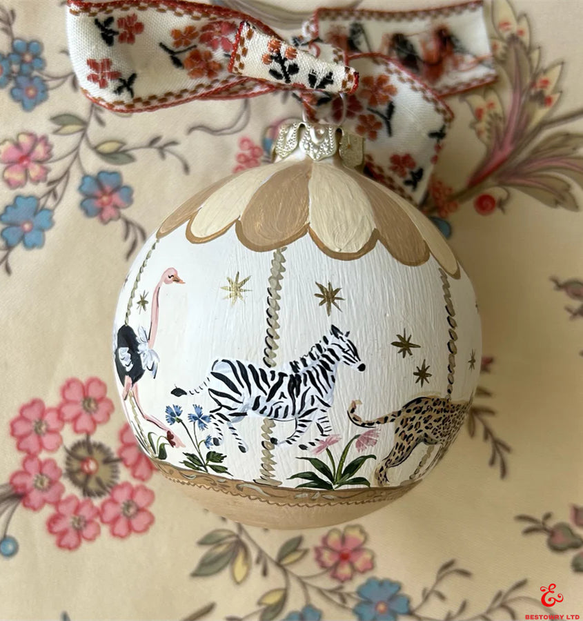 Hand-painted carousel decoration