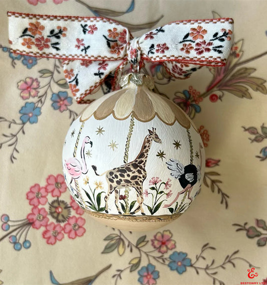 Hand-painted carousel decoration