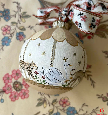 Hand-painted carousel decoration